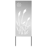 Tuin Privacy Screen Zilver 50 X 140 Cm Gegalvaniseerd Staal