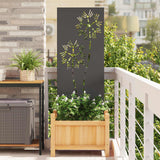 Tuin Privacy Screen Koudgewalst Staal Zwart
