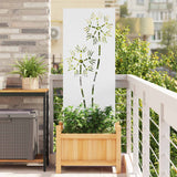 Tuin Privacy Screen Fretwerk Koudgewalst Staal Wit