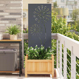Tuin Privacy Screen Antraciet Koudgewalst Staal Antracietkleurig