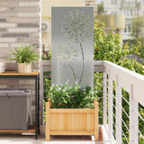 Tuin Privacy Screen Zilver Gegalvaniseerd Staal