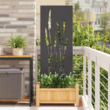 Tuin Privacy Screen Koudgewalst Staal Zwart
