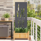 Tuin Privacy Screen Antraciet Koudgewalst Staal Antracietkleurig