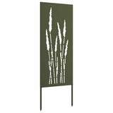 Tuin Privacy Screen Olijfgroen 50 X 140 Cm Koudgewalst Staal