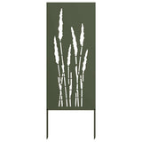Tuin Privacy Screen Olijfgroen 50 X 140 Cm Koudgewalst Staal
