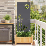 Tuin Privacy Screen Antraciet Koudgewalst Staal Antracietkleurig