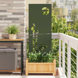 Tuin Privacy Screen Koudgewalst Staal Olijfgroen