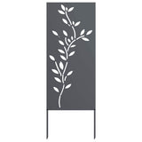 Tuin Privacy Screen Antraciet 50 X 140 Cm Koudgewalst Staal Wit