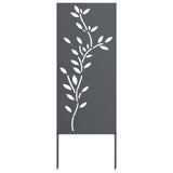 Tuin Privacy Screen Antraciet 50 X 140 Cm Koudgewalst Staal Wit