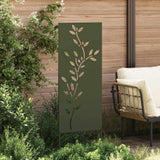 Tuin Privacy Screen Olijfgroen 50 X 140 Cm Koudgewalst Staal