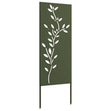Tuin Privacy Screen Olijfgroen 50 X 140 Cm Koudgewalst Staal