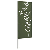Tuin Privacy Screen Olijfgroen 50 X 140 Cm Koudgewalst Staal