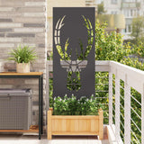Tuin Privacy Screen Koudgewalst Staal Zwart