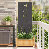 Tuin Privacy Screen Koudgewalst Staal Zwart