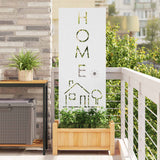 Tuin Privacy Screen Fretwerk Koudgewalst Staal Wit