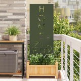 Tuin Privacy Screen Koudgewalst Staal Olijfgroen
