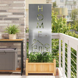Tuin Privacy Screen Zilver Gegalvaniseerd Staal