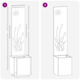 Tuin Privacy Screen 32 X 150 Cm Koudgewalst Staal Antraciet