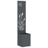 Tuin Privacy Screen 32 X 150 Cm Koudgewalst Staal Antraciet