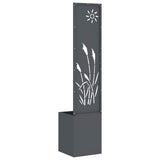 Tuin Privacy Screen 32 X 150 Cm Koudgewalst Staal Antraciet