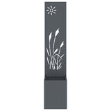 Tuin Privacy Screen 32 X 150 Cm Koudgewalst Staal Antraciet