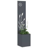 Tuin Privacy Screen 32 X 150 Cm Koudgewalst Staal Antraciet
