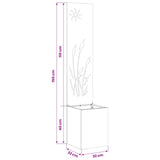 Tuin Privacy Screen 32 X 150 Cm Koudgewalst Staal Antraciet