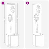 Tuin Privacy Screen Antraciet 32 X 150 Cm Koudgewalst Staal Antracietkleurig