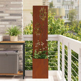 Tuin Privacy Screen Roestig 50 X 32 X 1 Cortenstaal