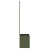 Tuin Privacy Screen 32 X 150 Cm Koudgewalst Staal Olijfgroen