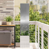 Tuin Privacy Screen Fretwerk Zilver 50 X 32 X 1 Gegalvaniseerd Staal