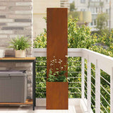 Tuin Privacy Screen Roestig 50 X 32 X 1 Cortenstaal