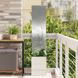 Tuin Privacy Screen Fretwerk Zilver 50 X 32 X 1 Gegalvaniseerd Staal
