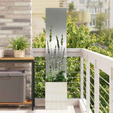 Tuin Privacy Screen Fretwerk Zilver 50 X 32 X 1 Gegalvaniseerd Staal