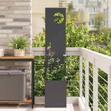 Tuin Privacy Screen 50 X 32 X 1 Koudgewalst Staal Zwart