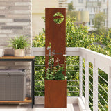Tuin Privacy Screen Roestig 50 X 32 X 1 Cortenstaal