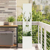 Tuin Privacy Screen 50 X 32 X 1 Koudgewalst Staal Wit