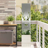Tuin Privacy Screen Fretwerk Zilver 50 X 32 X 1 Gegalvaniseerd Staal