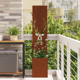 Tuin Privacy Screen Roestig 50 X 32 X 1 Cortenstaal
