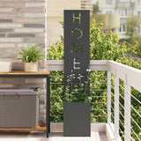 Tuin Privacy Screen 50 X 32 X 1 Koudgewalst Staal Zwart