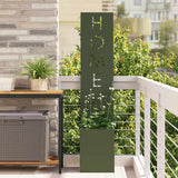 Tuin Privacy Screen 32 X 150 Cm Koudgewalst Staal Olijfgroen