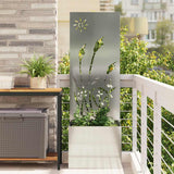 Tuin Privacy Screen Fretwerk Zilver 50 X 32 X 1 Gegalvaniseerd Staal