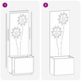 Tuin Privacy Screen 50 X 32 X 1 Koudgewalst Staal Zwart