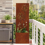 Tuin Privacy Screen Roestig 50 X 32 X 1 Cortenstaal