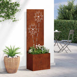 Tuin Privacy Screen Roestig 50 X 32 X 1 Cortenstaal