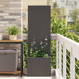 Tuin Privacy Screen 50 X 32 X 1 Koudgewalst Staal Zwart