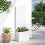 Tuin Privacy Screen 50 X 32 X 1 Koudgewalst Staal Wit