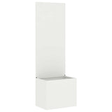 Tuin Privacy Screen 50 X 32 X 1 Koudgewalst Staal Wit