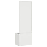 Tuin Privacy Screen 50 X 32 X 1 Koudgewalst Staal Wit