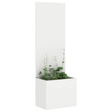 Tuin Privacy Screen 50 X 32 X 1 Koudgewalst Staal Wit